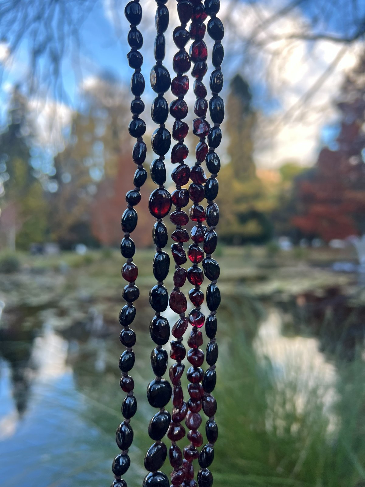 The Winter Solstice adornments gathered by the water
