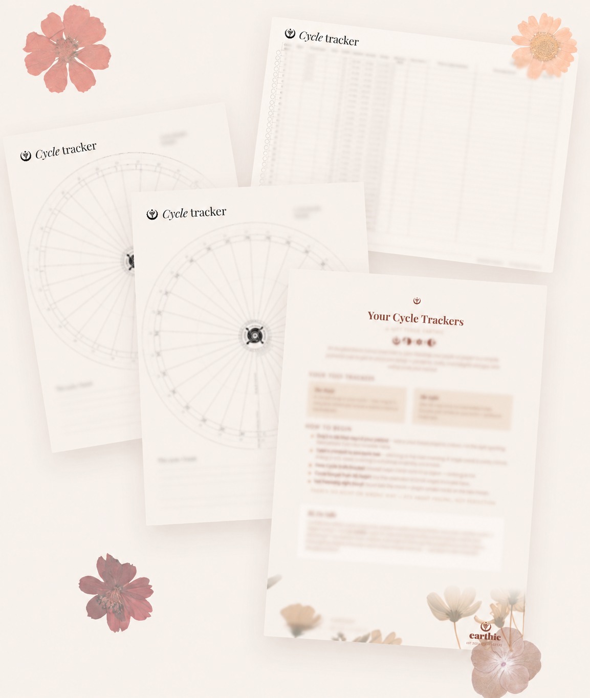 The Earthic cycle tracker download — a guide, two charts and a table